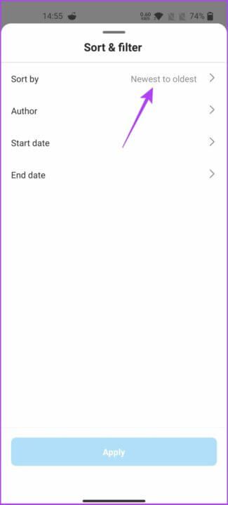 sort_filter_instagram-e1660647546900-325x719 كيفية الاطلاع لمعرفة المشاركات التي أعجبتك على Instagram