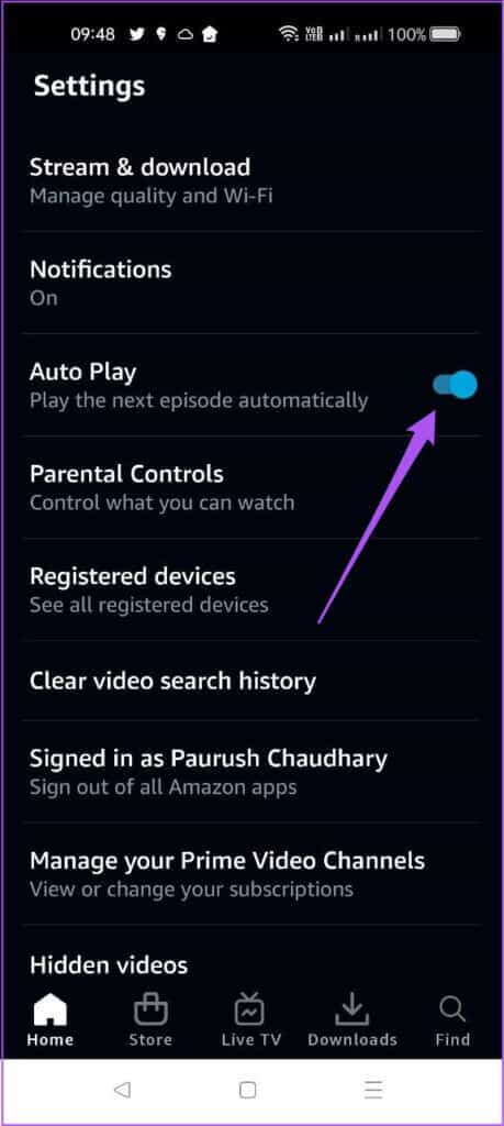 turn-off-auto-play-in-prime-video-app-android-459x1024-1-459x1024 كيفية إيقاف التشغيل التلقائي على Amazon Prime Video