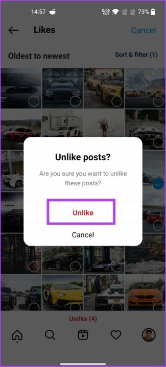 unlike_on_instagram-e1660647979746-325x719 كيفية الاطلاع لمعرفة المشاركات التي أعجبتك على Instagram