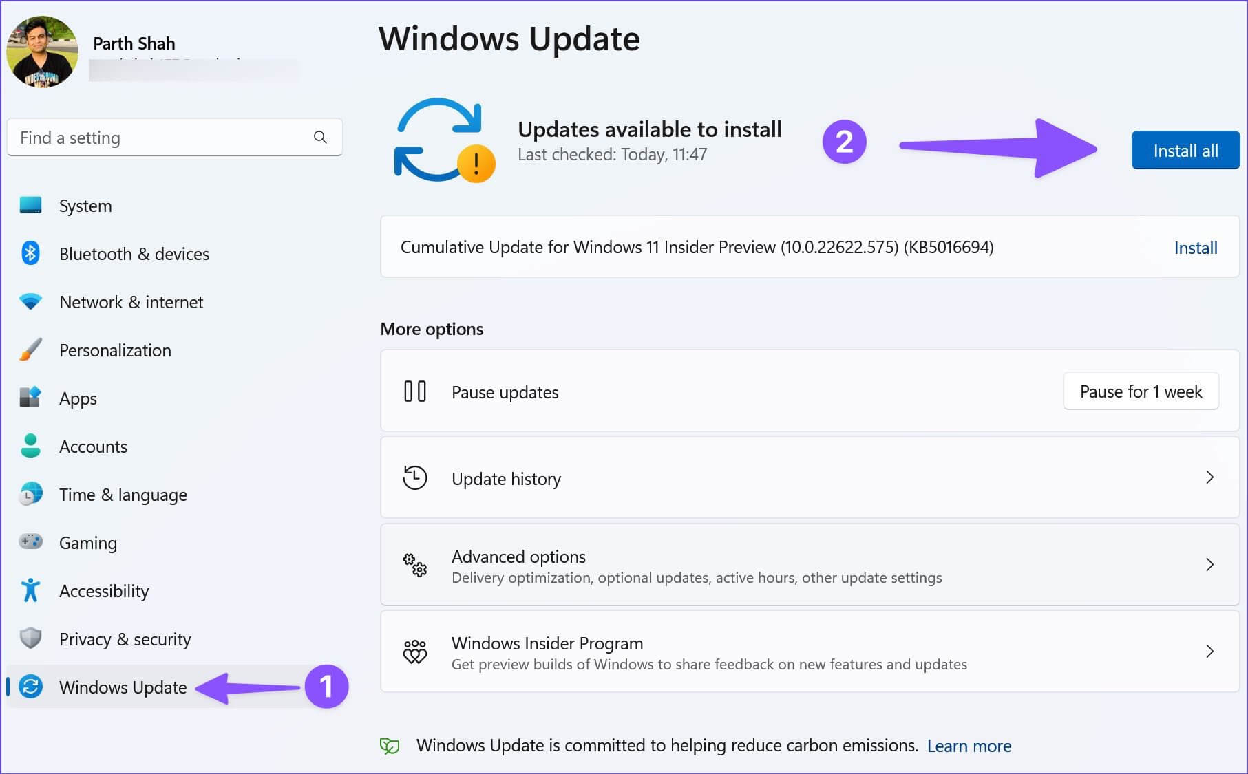 update-windows-11-1813x1125 أفضل 8 طرق لإصلاح عدم عمل بحث مستكشف الملفات على Windows 11