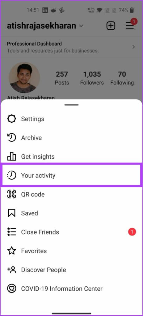 your_activity_instagram-463x1024-1-463x1024 كيفية الاطلاع لمعرفة المشاركات التي أعجبتك على Instagram