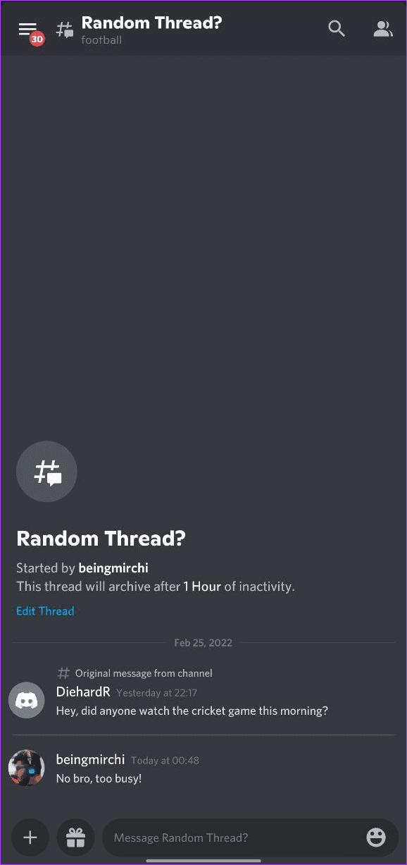 7-7 ما هي سلاسل المحادثة في Discord وكيفية استخدامها