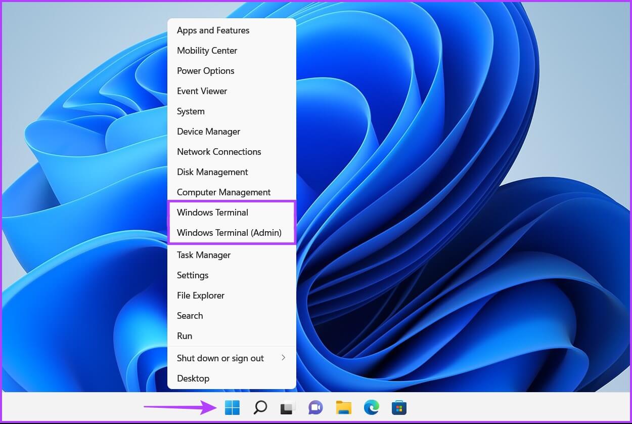 Access-Win-X-Menu-2-1250x838 أفضل 5 طرق لبدء تشغيل Windows Terminal على Windows 11