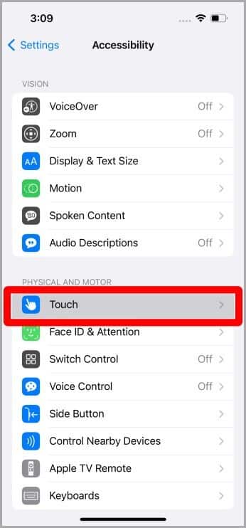 Accessibility-Settings-iPhone-346x742 كيفية تمكين / تعطيل زر الطاقة لإنهاء المكالمة على iPhone