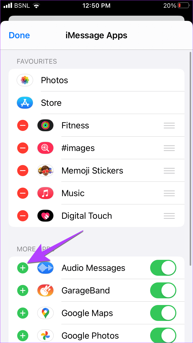 Add-Audio-Message-to-Favorite-on-iPhone كيفية إرسال رسالة صوتية على iPhone (تحديث iOS 16)
