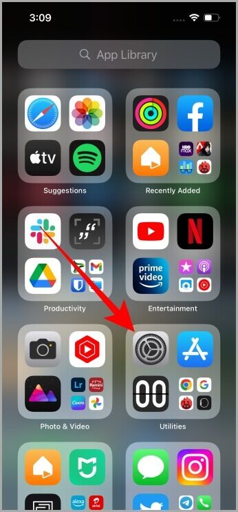 App-Library-iPhone-2-346x742 كيفية تمكين / تعطيل زر الطاقة لإنهاء المكالمة على iPhone
