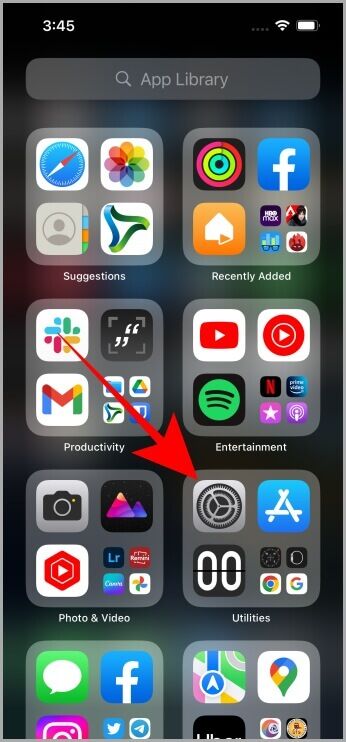 App-Library-iPhone-3-346x742 كيفية تغيير تنسيق التاريخ والوقت في iPhone