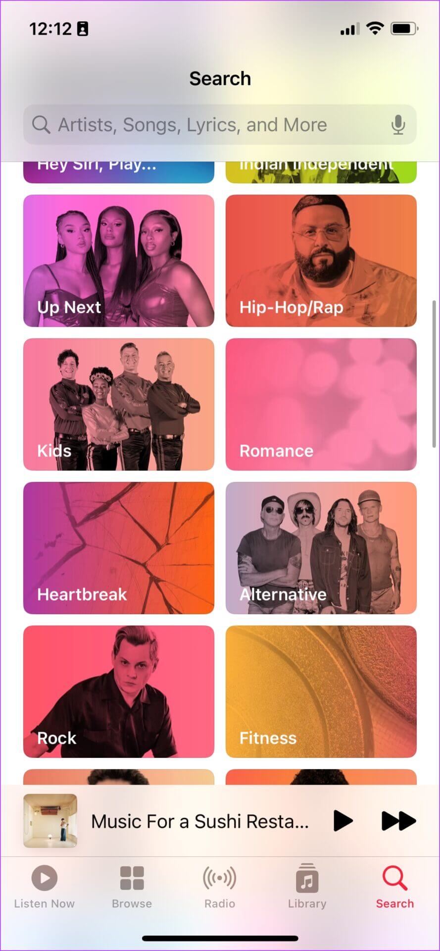 Apple-Music-Categories-1-889x1920 مقارنة Apple Music مقابل Spotify: ما هو تطبيق بث الموسيقى الذي سيتم استخدامه في 2025