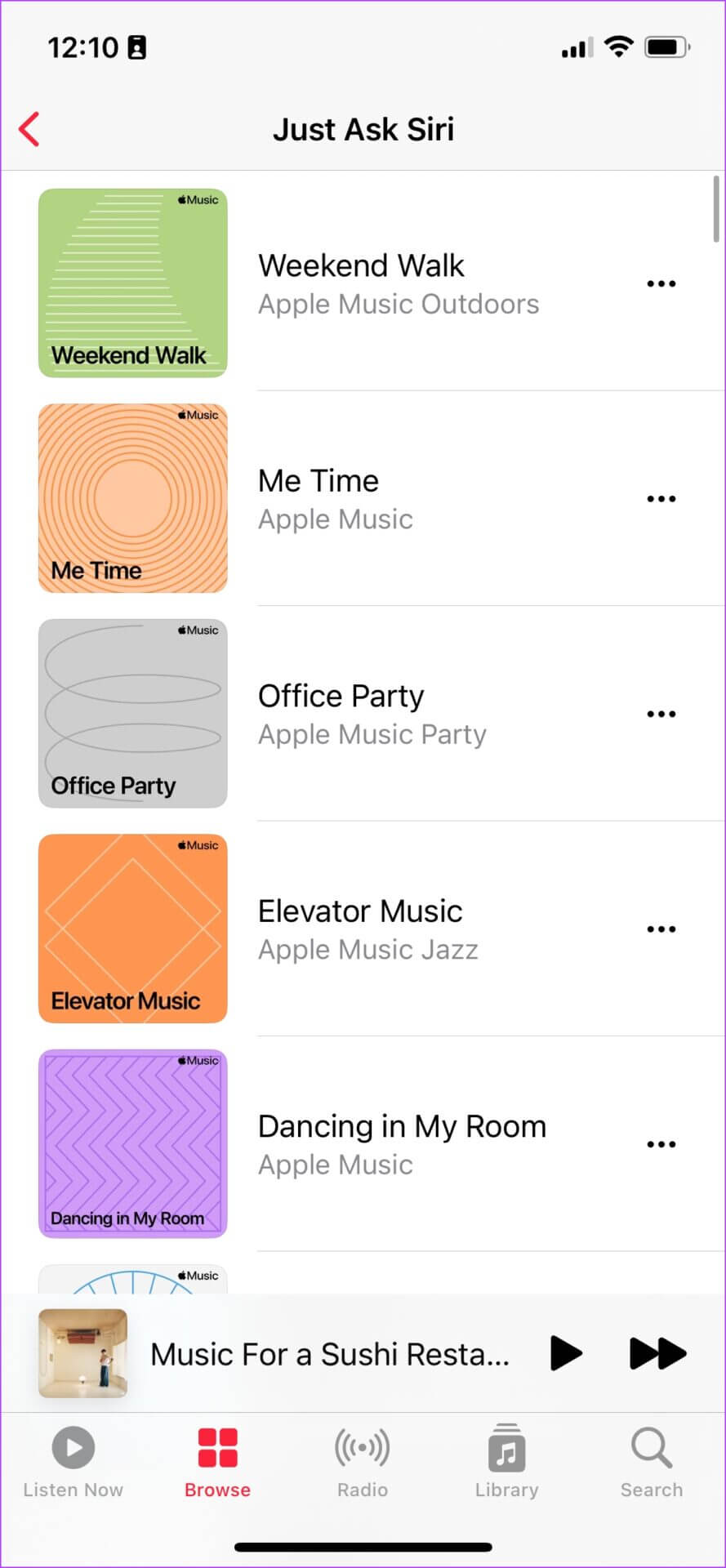 Apple-Suggested-Playlists-1-889x1920 مقارنة Apple Music مقابل Spotify: ما هو تطبيق بث الموسيقى الذي سيتم استخدامه في 2025