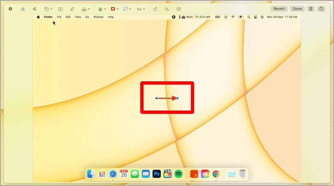 Arrow-Annotation-on-Mac-1086x606 كيفية التقاط لقطة شاشة وإبرازها على نظام Mac