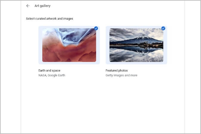 Art-gallery-option-on-Chrome-OS-675x450 كيفية تعيين الخلفية وشاشة التوقف على Chromebook