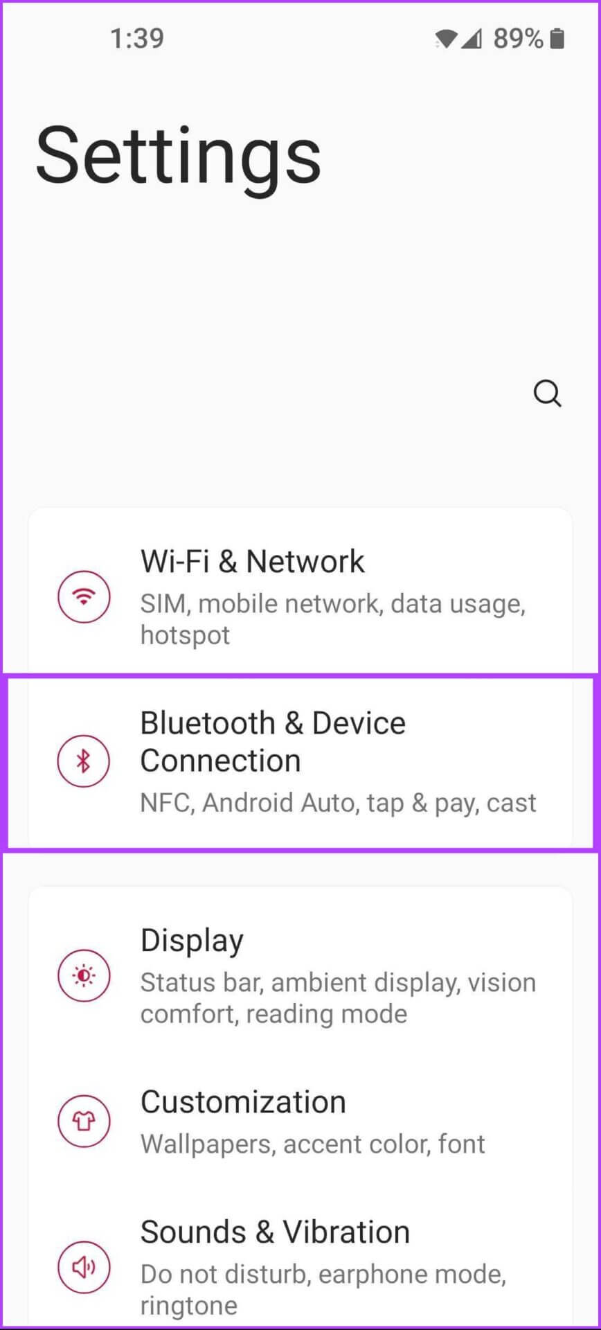 Bluetooth-and-Device-Connection-1-868x1920 كيفية عكس Android لجهاز الكمبيوتر بنظام Windows 11