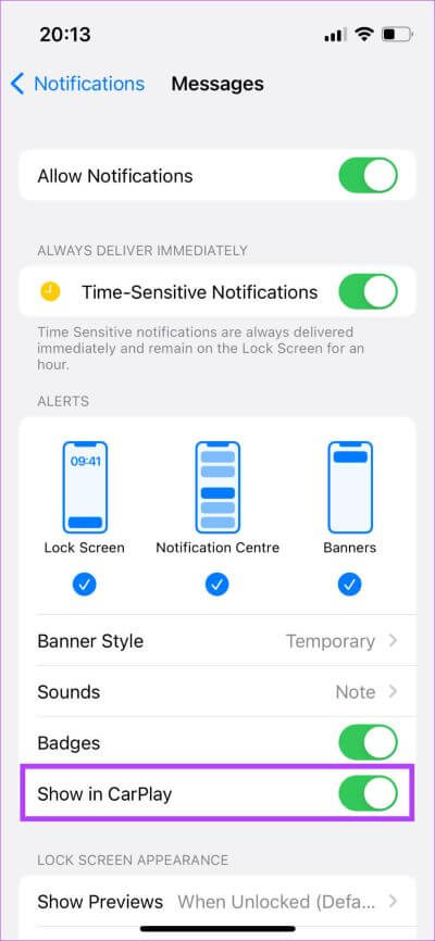 CarPlay-notifs-fix-13-400x866 أفضل 10 طرق لإصلاح عدم قراءة Apple CarPlay للرسائل النصية