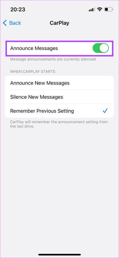 CarPlay-notifs-fix-18-400x866 أفضل 10 طرق لإصلاح عدم قراءة Apple CarPlay للرسائل النصية
