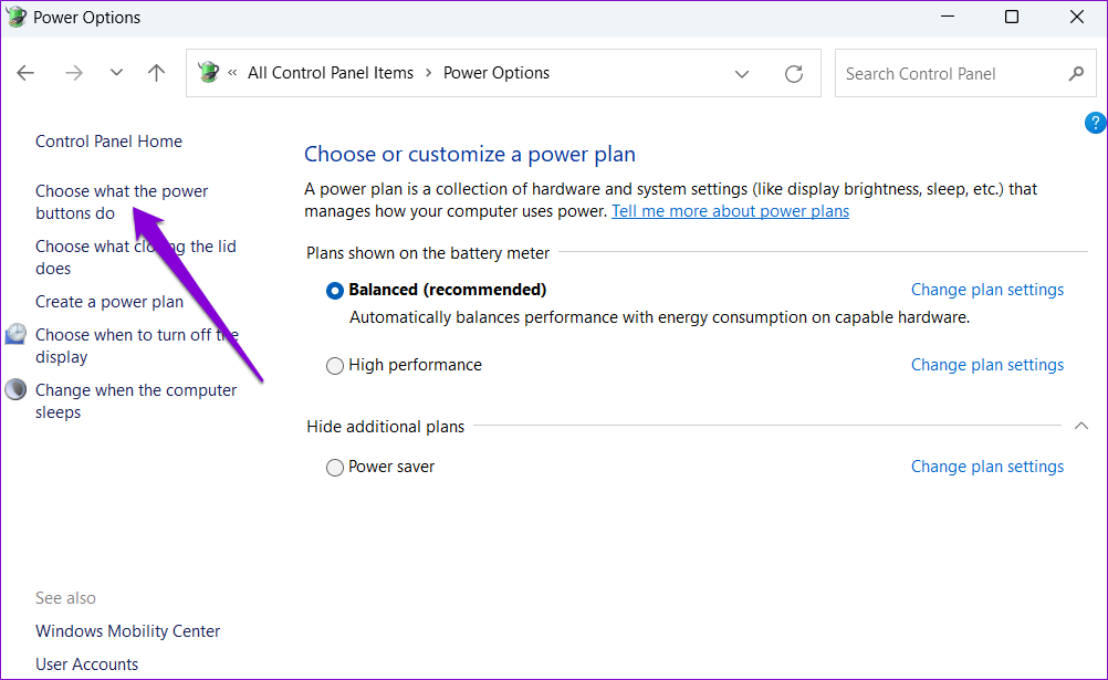 Choose-What-Power-Buttons-Do-1 أفضل 4 طرق لتعطيل بدء التشغيل السريع على Windows 11