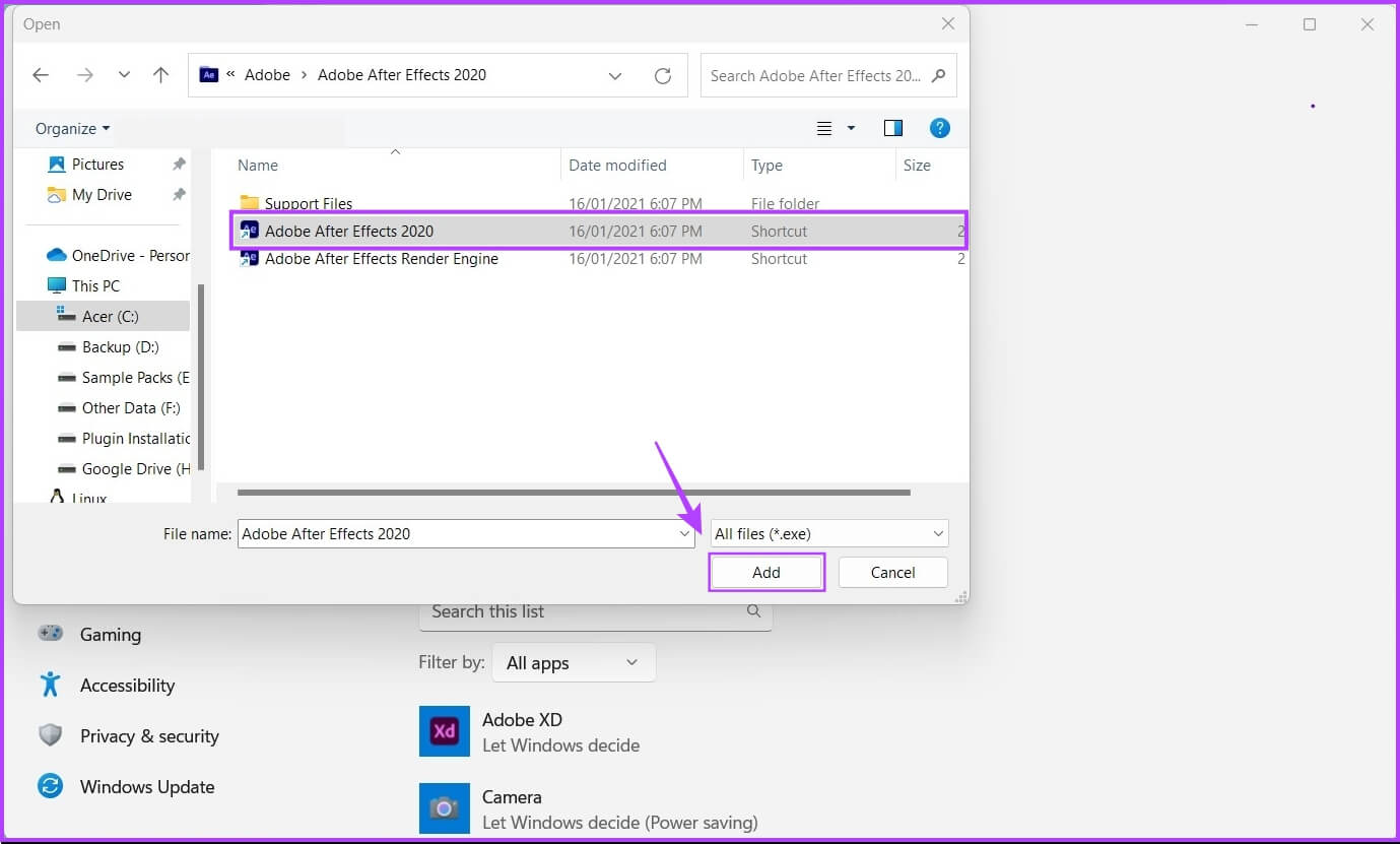 Click-Save-1379x831 كيفية تعيين وحدة معالجة الرسوميات GPU المفضلة للتطبيقات والألعاب على Windows 11