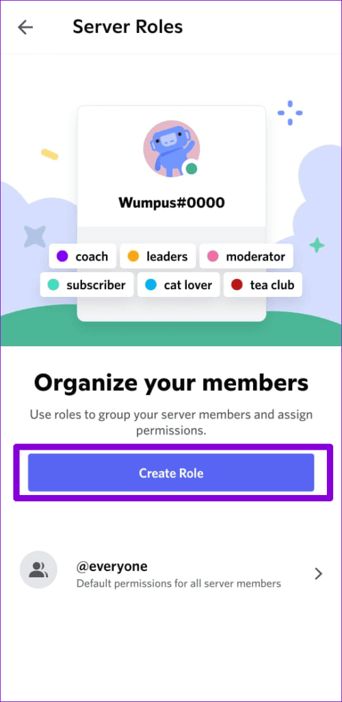 Create-Discord-Role-on-Mobile-500x1024-1 كيفية جعل شخص ما مسؤولًا أو مالكًا لخادم على Discord