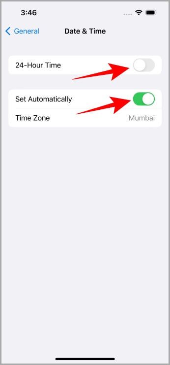 Date-Time-Settings-iPhone-1-346x741 كيفية تغيير تنسيق التاريخ والوقت في iPhone