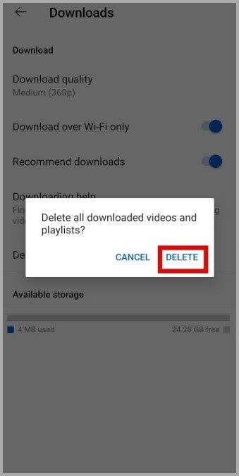 Delete-Downloaded-Videos-From-YouTube-App-on-Mobile-339x675 أفضل 7 طرق لإصلاح تباطؤ تطبيق YouTube على Android و iPhone