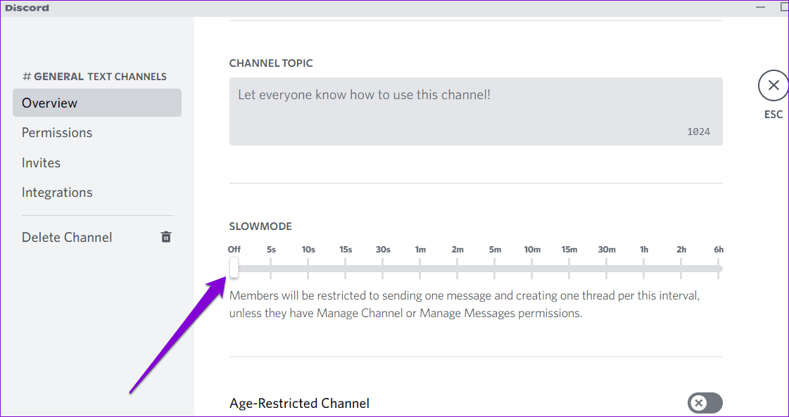 Disable-Slow-Mode-on-Discord كيفية تمكين أو تعطيل الوضع البطيء على Discord