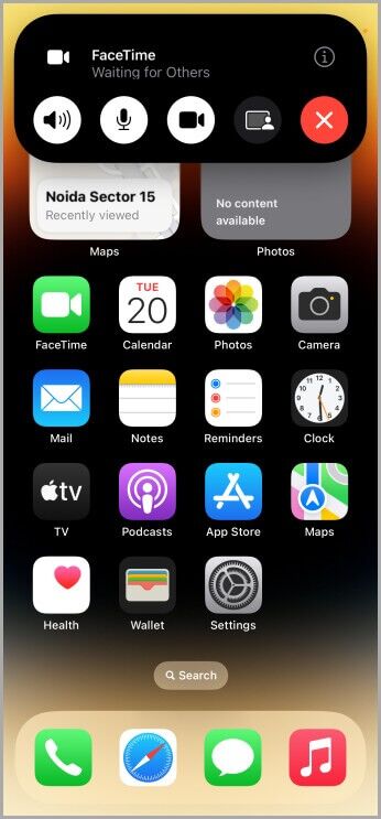 FaceTime-on-Dynamic-Island-2-346x743 أكثر من 12 شيئًا مثيرًا يمكنك القيام به مع الجزيرة الديناميكية