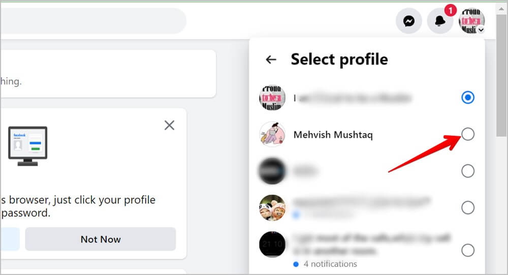 Facebook-Computer-Switch-to-Profile-From-Page-1000x541 كيفية التبديل بين صفحة Facebook والملف الشخصي أو العكس بالعكس