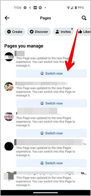 Facebook-Mobile-Switch-to-Page-Now-300x645 كيفية التبديل بين صفحة Facebook والملف الشخصي أو العكس بالعكس
