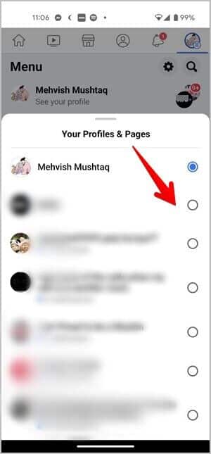 كيفية التبديل بين صفحة Facebook والملف الشخصي أو العكس بالعكس - %categories