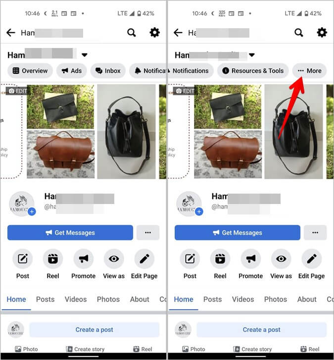 Facebook-Mobile-Your-Pages-View-675x727 كيفية البحث عن عنوان URL ملفك الشخصي ومشاركته ، والمنشورات ، وما إلى ذلك على Facebook.