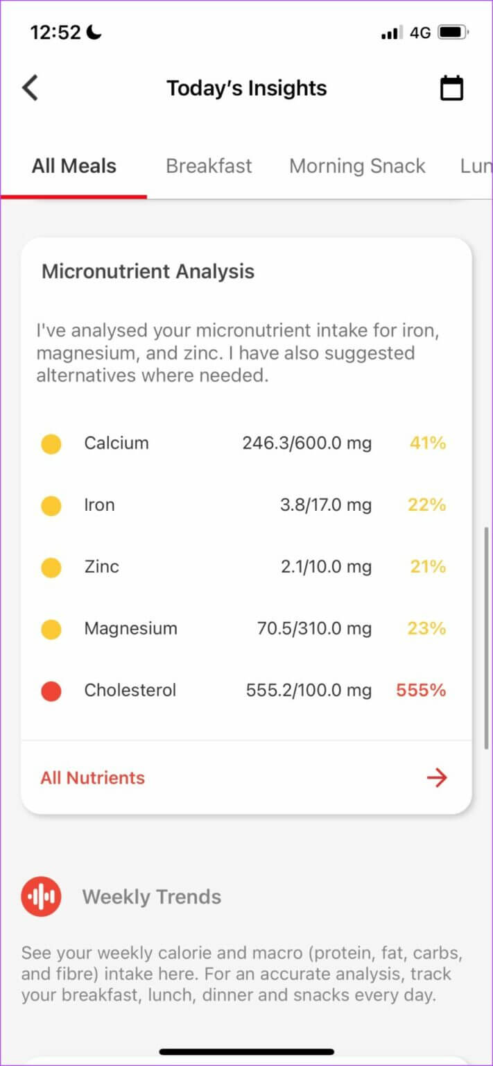 HealthifyMe-Micronutrient-Analysis-711x1536-1-711x1536 أفضل 5 تطبيقات مجانية لحساب عدد السعرات الحرارية لـ iPhone