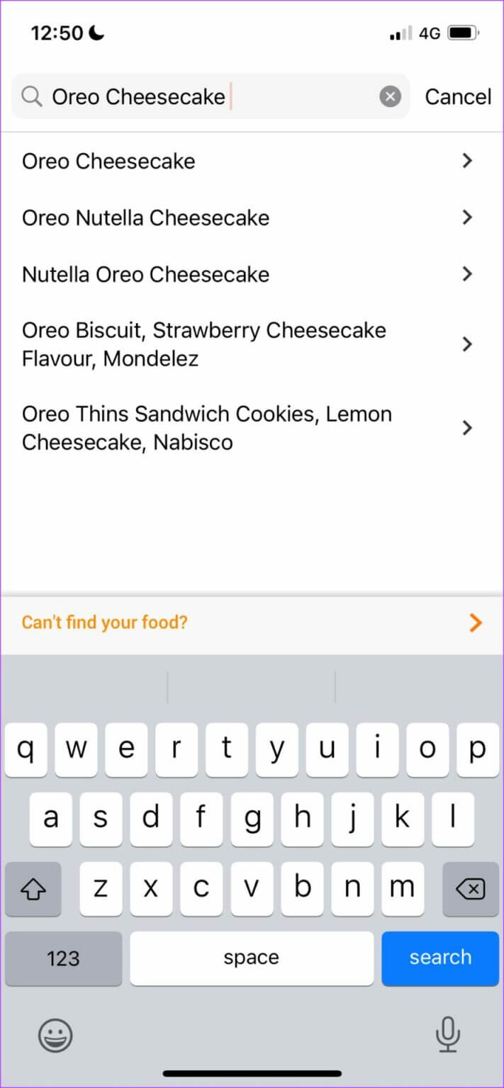 HealthifyMe-Search-Result-711x1536-1-711x1536 أفضل 5 تطبيقات مجانية لحساب عدد السعرات الحرارية لـ iPhone
