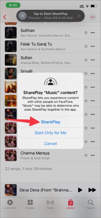 كيف تبدأ SharePlay في الرسائل على iPhone و iPad - %categories