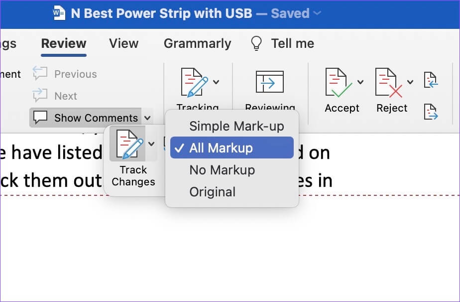 كيفية تعقب التغييرات في Microsoft Word - %categories