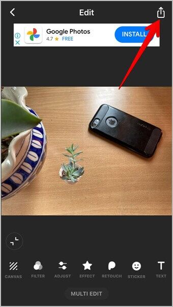 InShot-Image-Superimpose-Save-340x602 4 طرق لوضع صورة على صورة أخرى على iPhone
