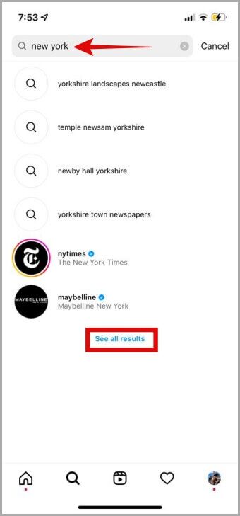 Instagram-Search-Option-on-Mobile-340x729 كيفية استخدام ميزة الخريطة على Instagram