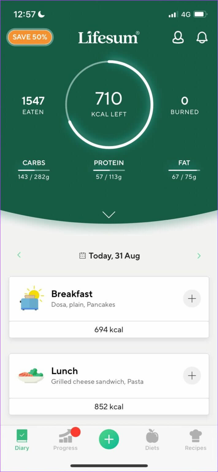 Lifesum-Homepage-711x1536-1-711x1536 أفضل 5 تطبيقات مجانية لحساب عدد السعرات الحرارية لـ iPhone