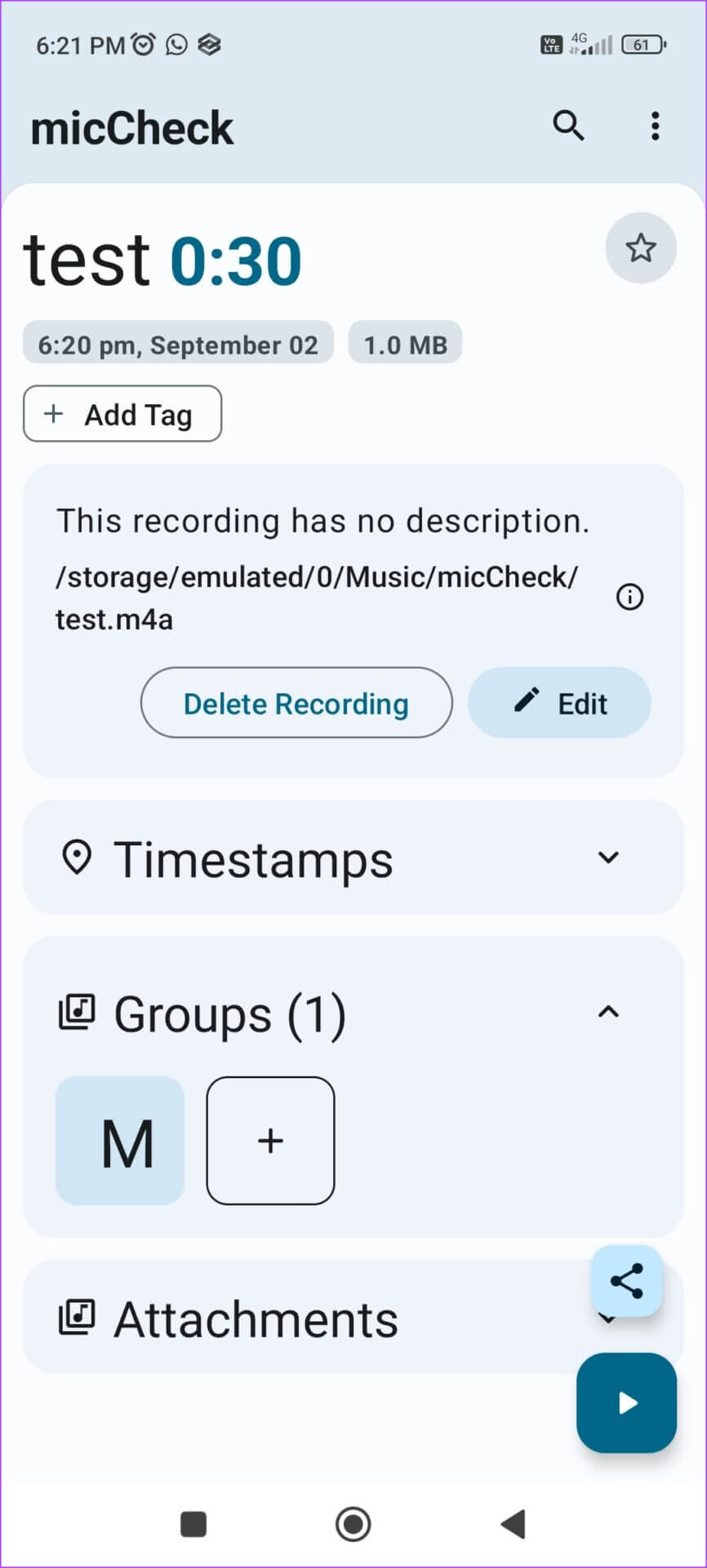 MicCheck-Recording-Settings-866x1920 أفضل 7 تطبيقات أندرويد مجانية لشهر سبتمبر 2022