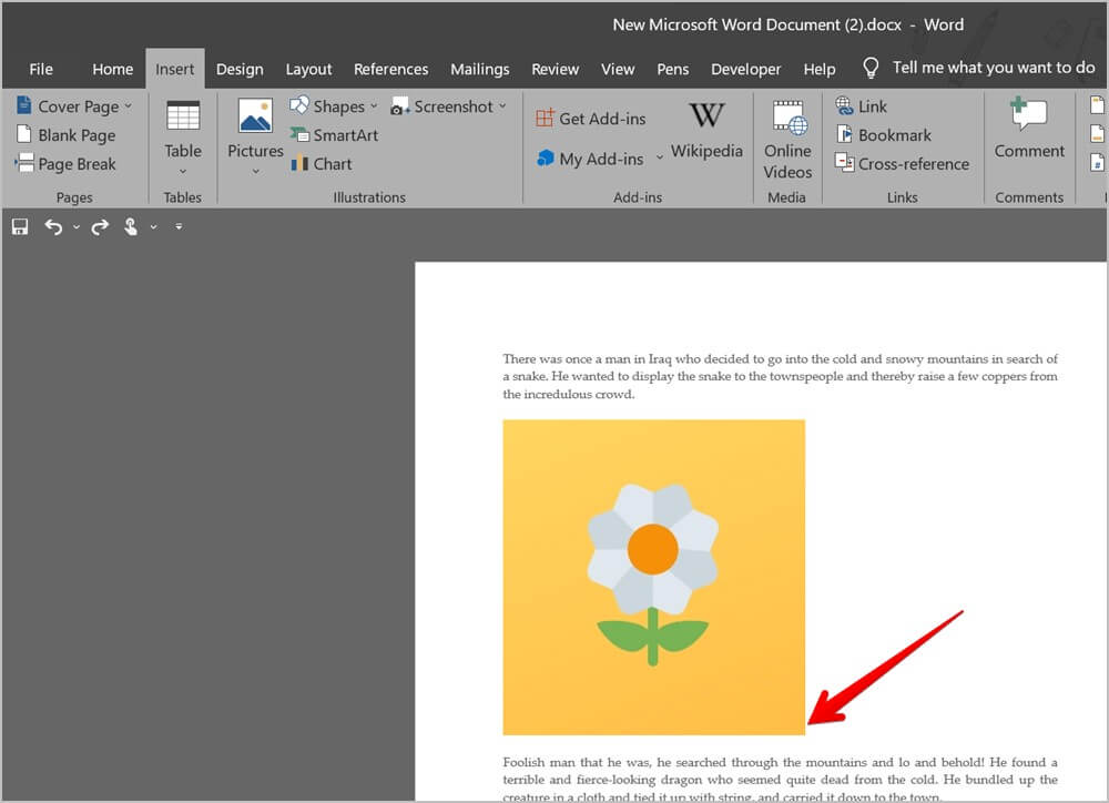 Microsoft-Word-Add-Picture-Second-1000x724 4 طرق لوضع صورتين جنبًا إلى جنب في Word