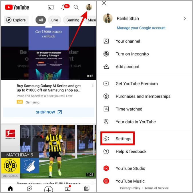 Open-YouTube-App-Settings-675x675 أفضل 7 طرق لإصلاح تباطؤ تطبيق YouTube على Android و iPhone