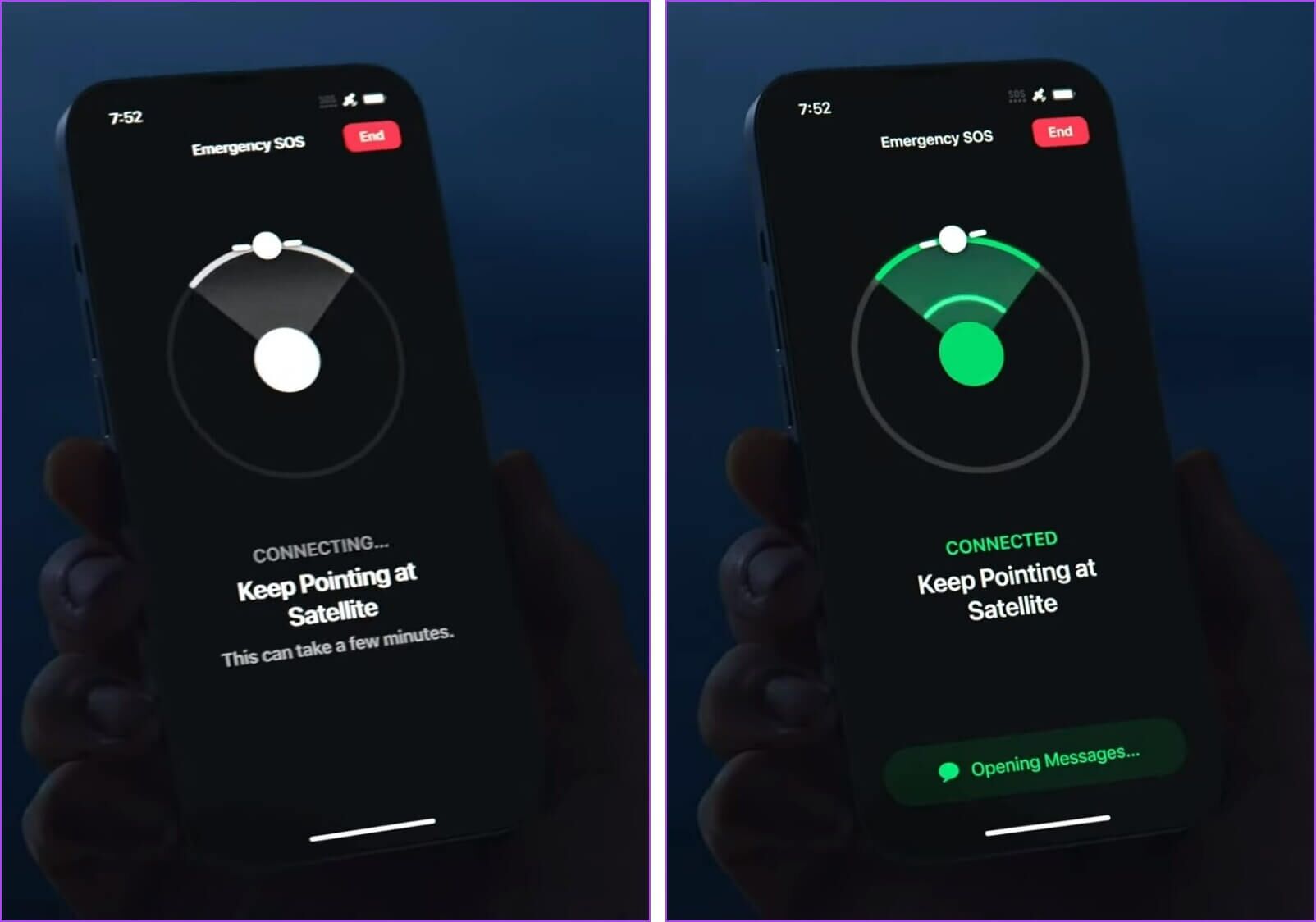 Point-iPhone-to-Satellite-1604x1124 ما هو اتصال الطوارئ SOS عبر الأقمار الصناعية على iPhone 14 وكيف يعمل