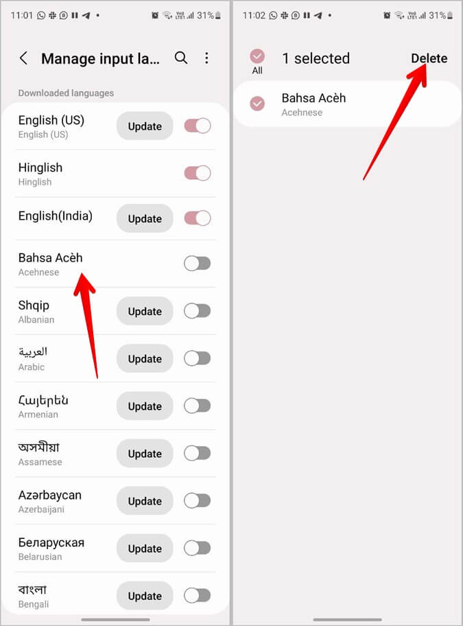 Samsung-Keyboard-Uninstall-Language-675x912 كيفية إضافة اللغة وتغييرها وإدارتها في لوحة مفاتيح Samsung