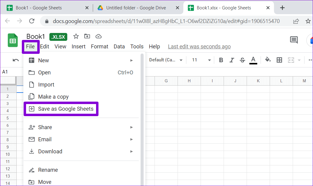 كيفية تحويل جدول بيانات Excel إلى مستند Google Sheets - %categories