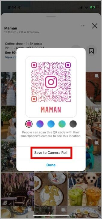 Save-QR-Code-From-Instagram-Mobile-340x729 كيفية استخدام ميزة الخريطة على Instagram