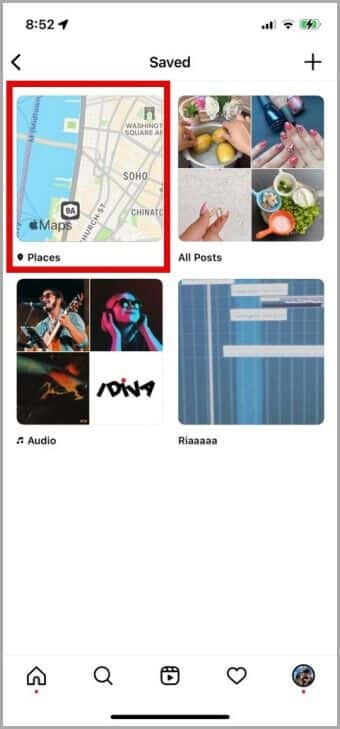Saved-Locations-on-Instagram-Mobile-340x729 كيفية استخدام ميزة الخريطة على Instagram