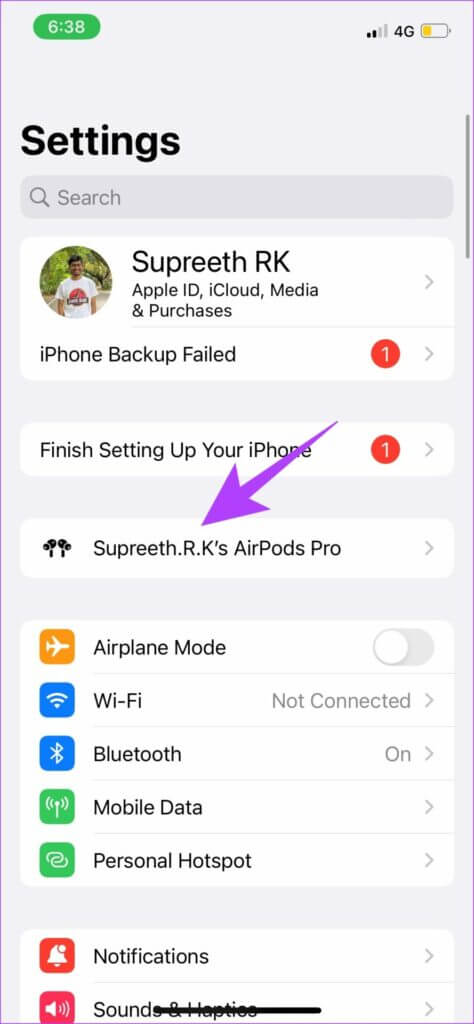 Select-Airpods-474x1024-1-474x1024 iOS 16: كيفية استخدام الصوت المكاني المخصص على iPhone