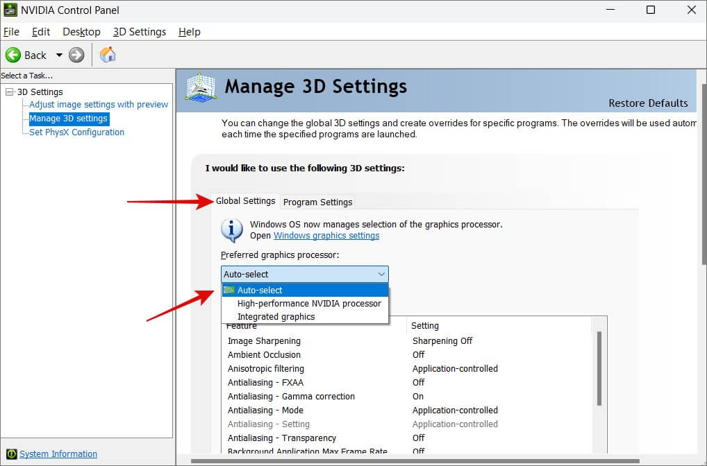 Set-Default-Graphics-Card-on-Windows-11-10-1018x672 طريقتان لتعيين بطاقة الرسومات الافتراضية على Windows 11