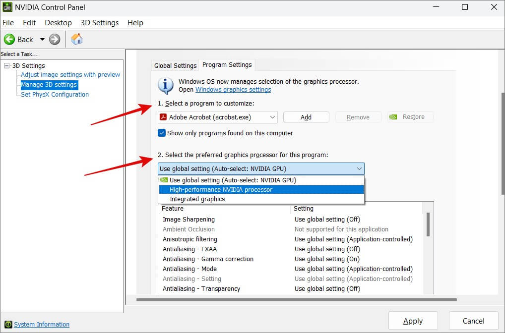 Set-Default-Graphics-Card-on-Windows-11-11-1018x672 طريقتان لتعيين بطاقة الرسومات الافتراضية على Windows 11