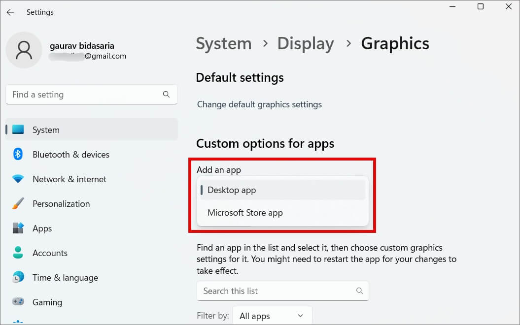 Set-Default-Graphics-Card-on-Windows-11-5-1055x660 طريقتان لتعيين بطاقة الرسومات الافتراضية على Windows 11