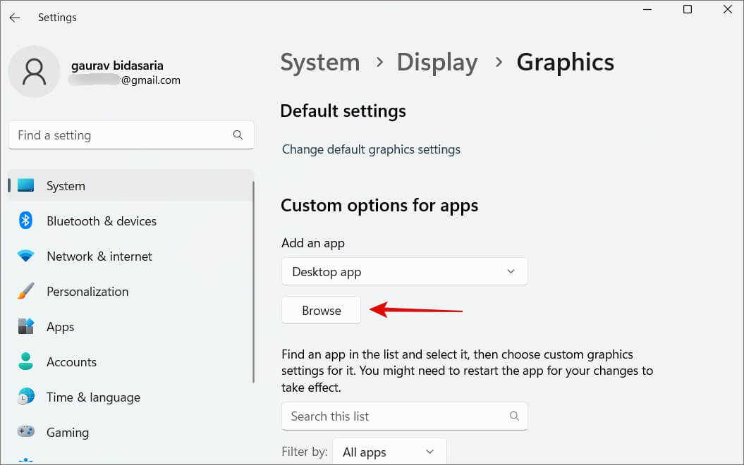 Set-Default-Graphics-Card-on-Windows-11-6-1055x660 طريقتان لتعيين بطاقة الرسومات الافتراضية على Windows 11