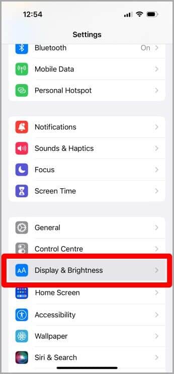 Settings-iPhone-6-346x743 كيفية تعطيل خاصية Always-on Display على iPhone 14 Pro